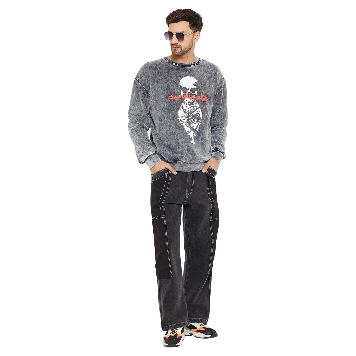 Acid Syndicate Graphic Oversized Sweatshirt