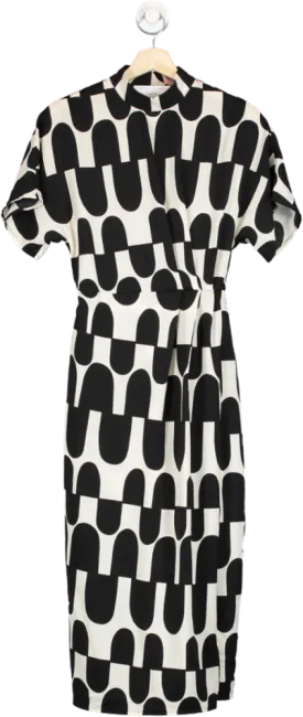 AX Paris Black & White Printed Dress UK 8