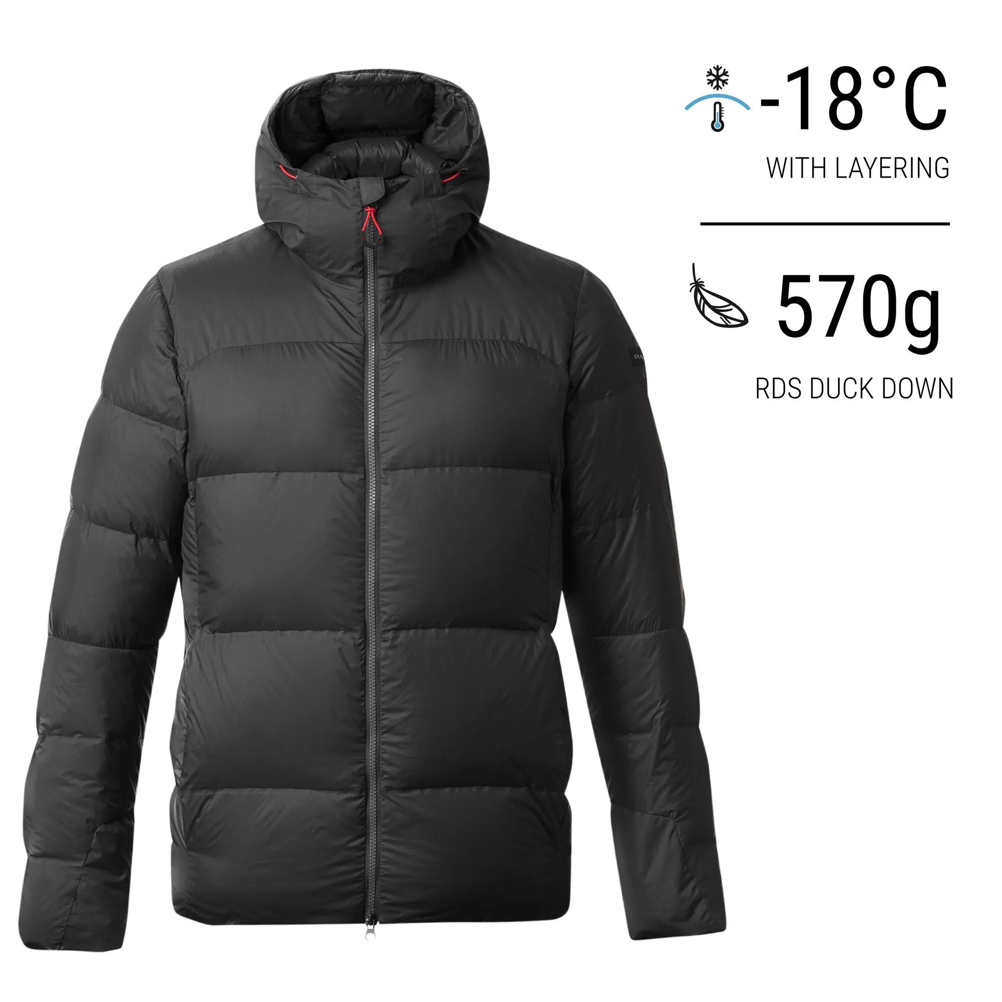 Forclaz Men's MT900 Hooded Down Puffer Jacket