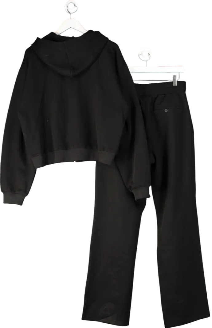 maebe Daily Errands Vintage Black 2-piece Zip Sweatshirt Uk XL & Straight Leg Tracksuit UK L