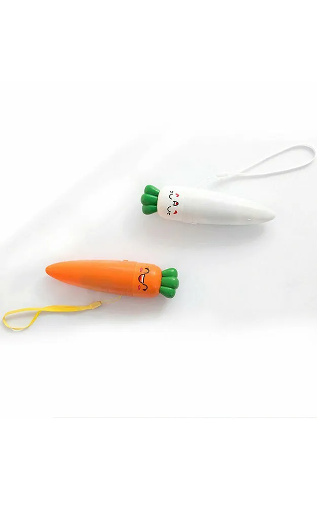 MO0007 Orange Adorable Carrot Mini Fan