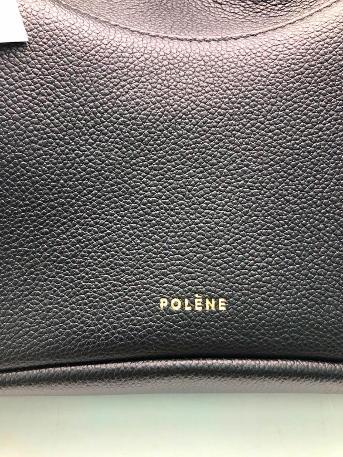 Polène Black Leather Shoulder Bag