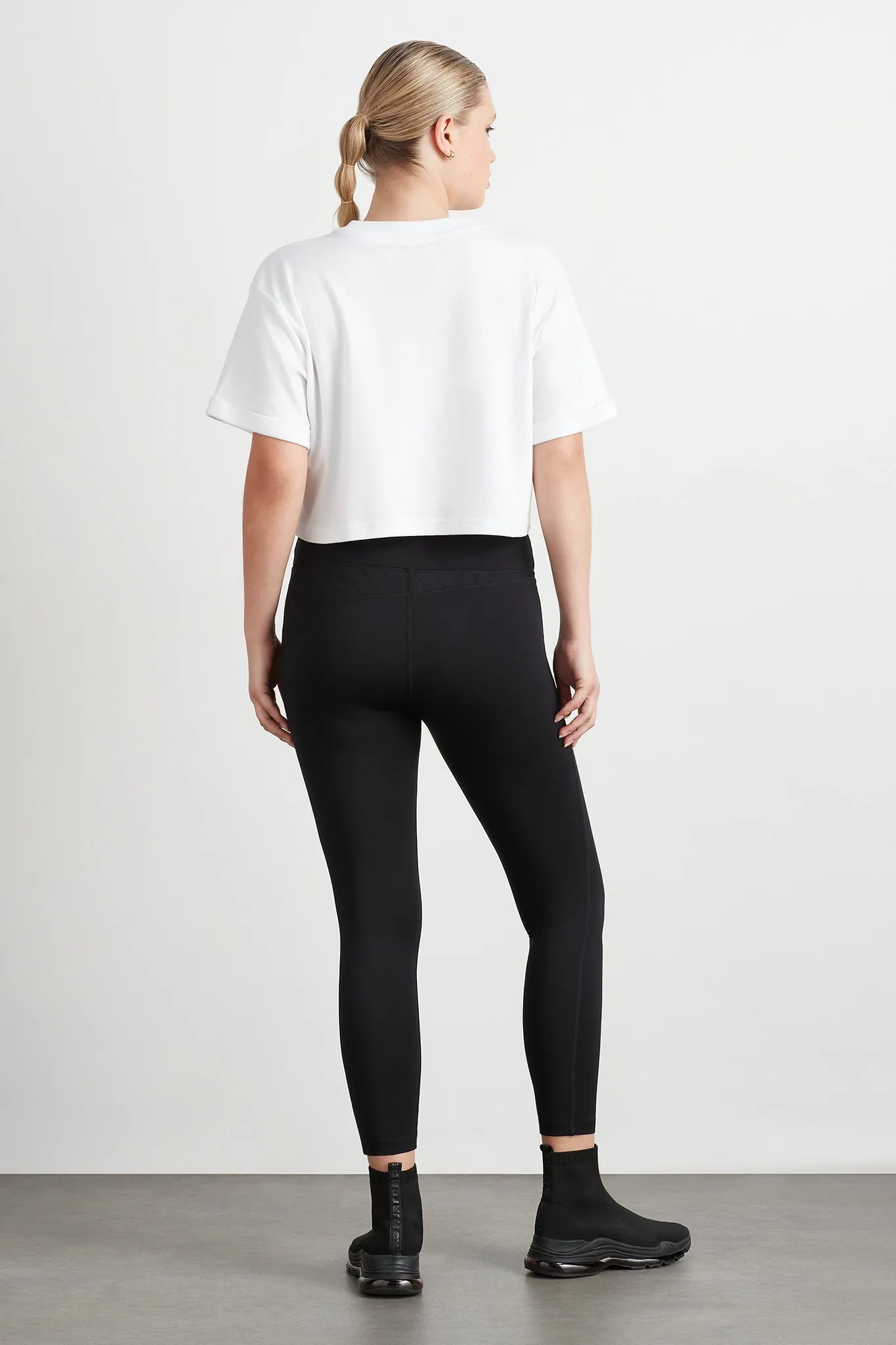 Quilted Logo Crop Tee 105