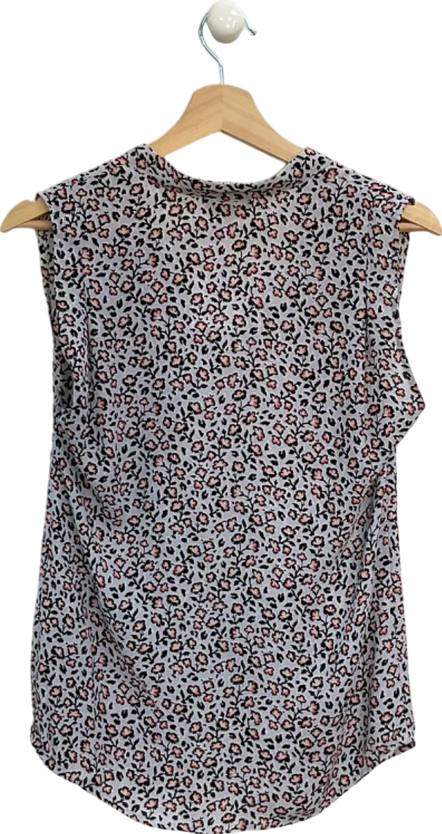Warehouse Multicolour Floral Print Sleeveless Top UK 8